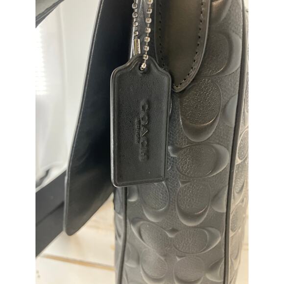 COACH 4006 HOUSTON MAP BAG SIGNATURE LEATHER CROSSBODY BAG - Picture 6 of 14